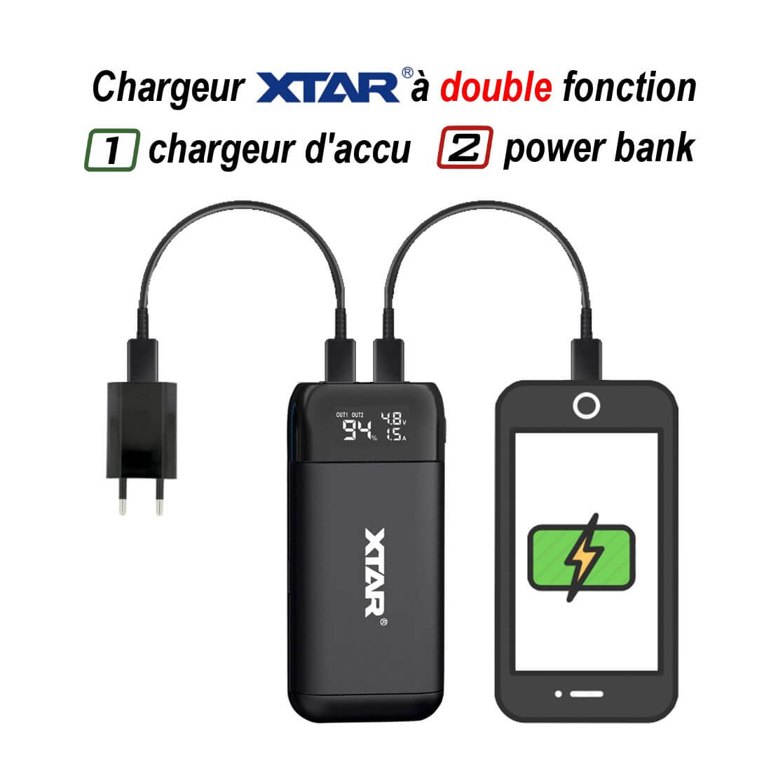 Chargeur Accu MC2 XTAR